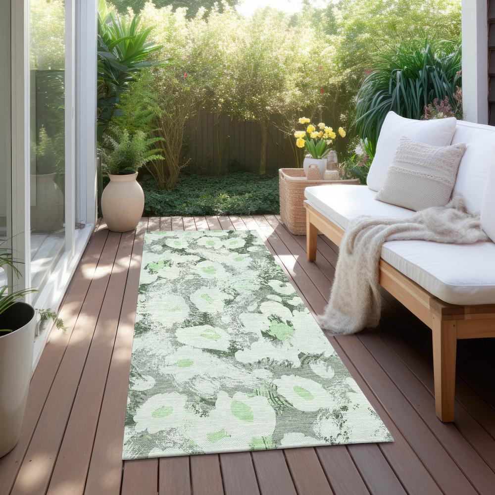 Chantille ACN538 Green 2'3" x 7'6" Rug. Picture 7