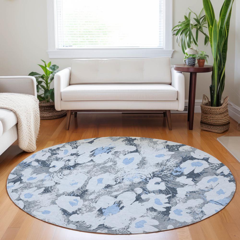Chantille ACN538 Blue 8' x 8' Rug. Picture 6