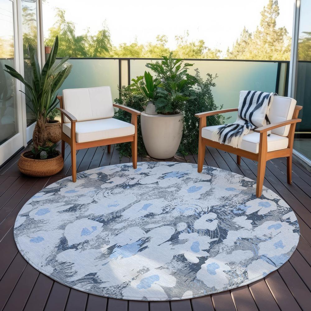 Chantille ACN538 Blue 8' x 8' Rug. Picture 7