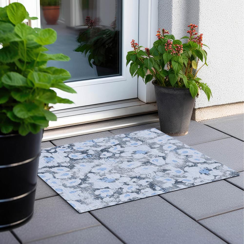 Chantille ACN538 Blue 1'8" x 2'6" Rug. Picture 8