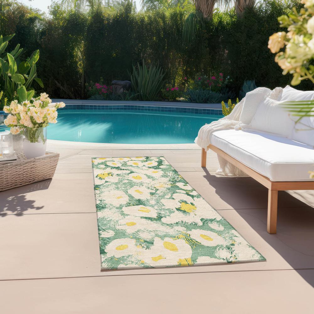 Chantille ACN538 Green 2'3" x 7'6" Rug. Picture 8