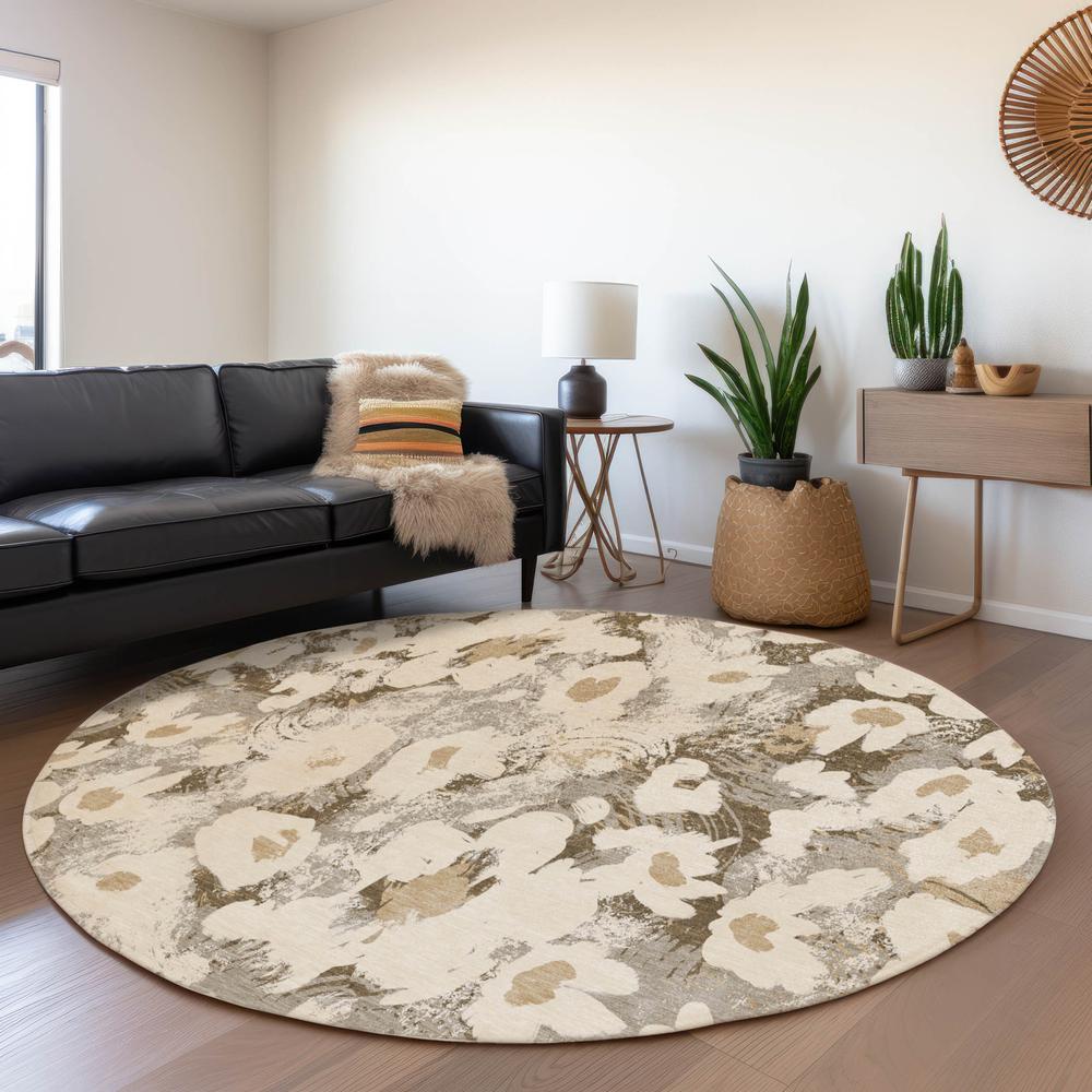 Chantille ACN538 Brown 8' x 8' Rug. Picture 6