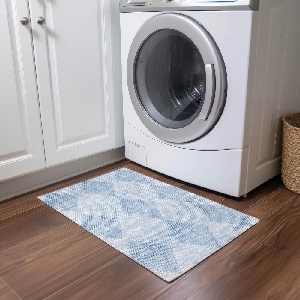 Chantille ACN539 Blue 1'8" x 2'6" Rug. Picture 7