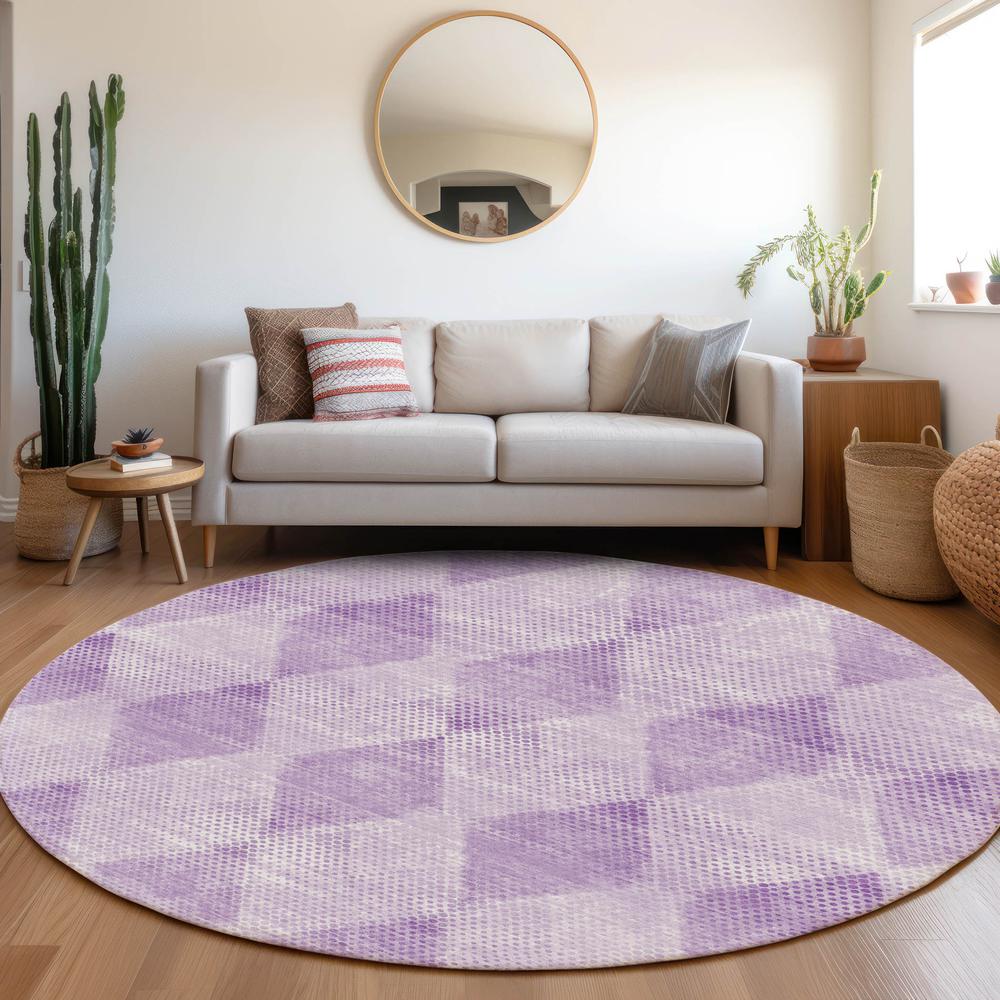 Chantille ACN539 Purple 8' x 8' Rug. Picture 6