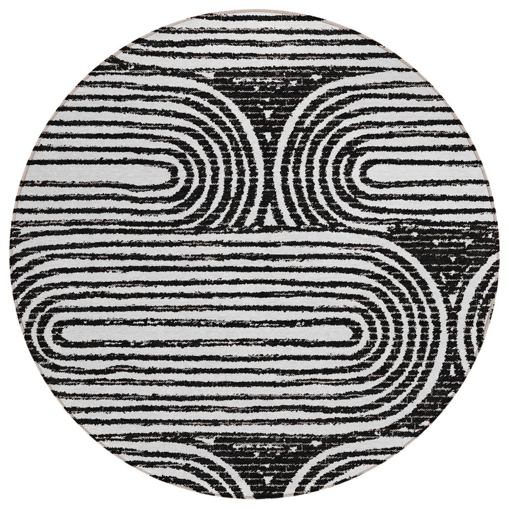 Chantille ACN540 Black 8' x 8' Rug. Picture 1