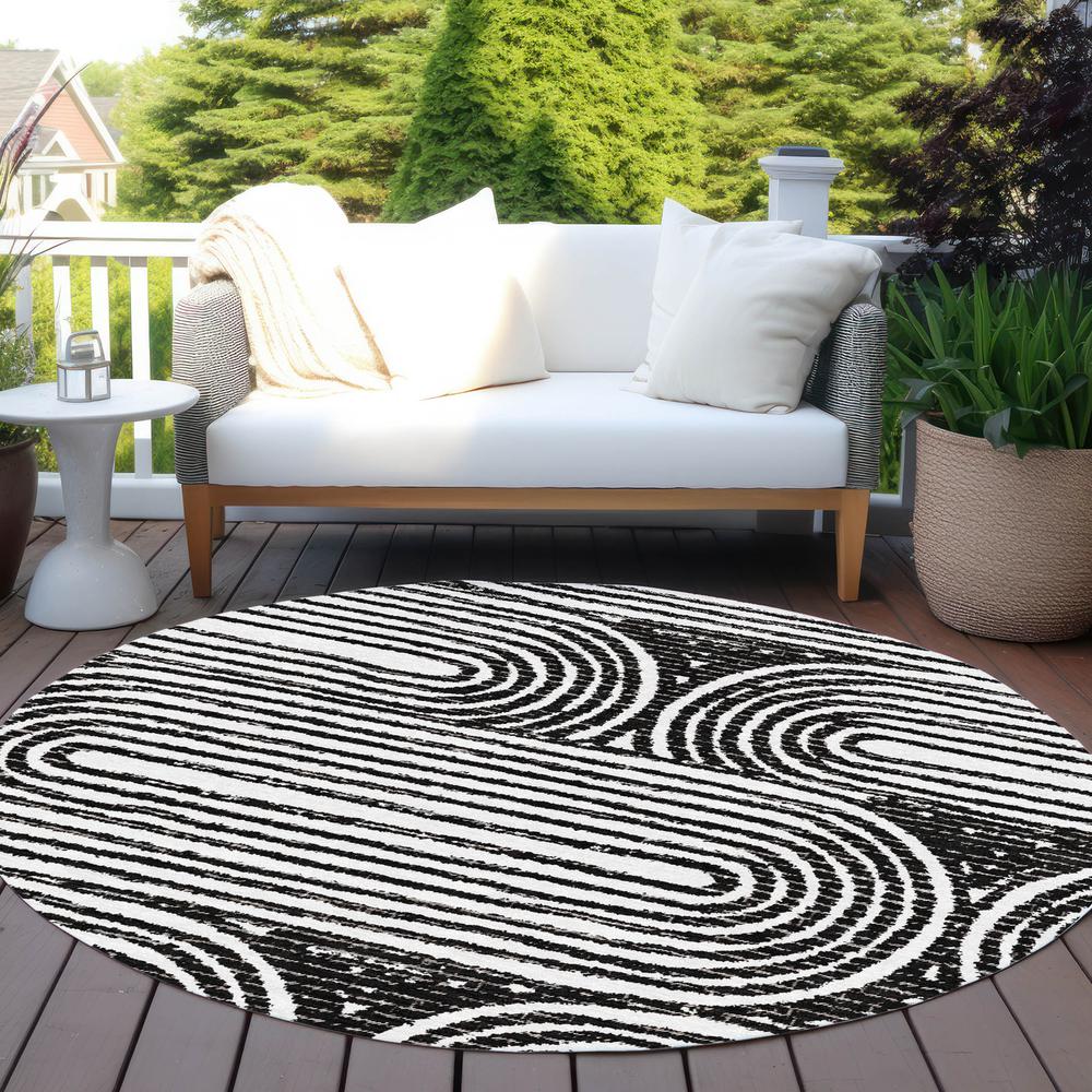 Chantille ACN540 Black 8' x 8' Rug. Picture 7