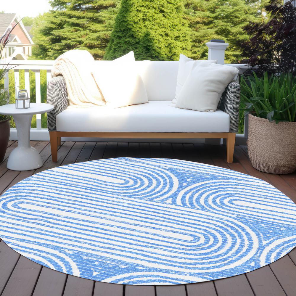 Chantille ACN540 Blue 8' x 8' Rug. Picture 7
