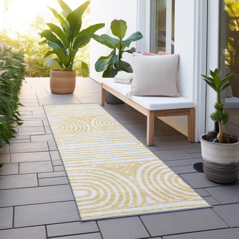 Chantille ACN540 Gold 2'3" x 7'6" Rug. Picture 7