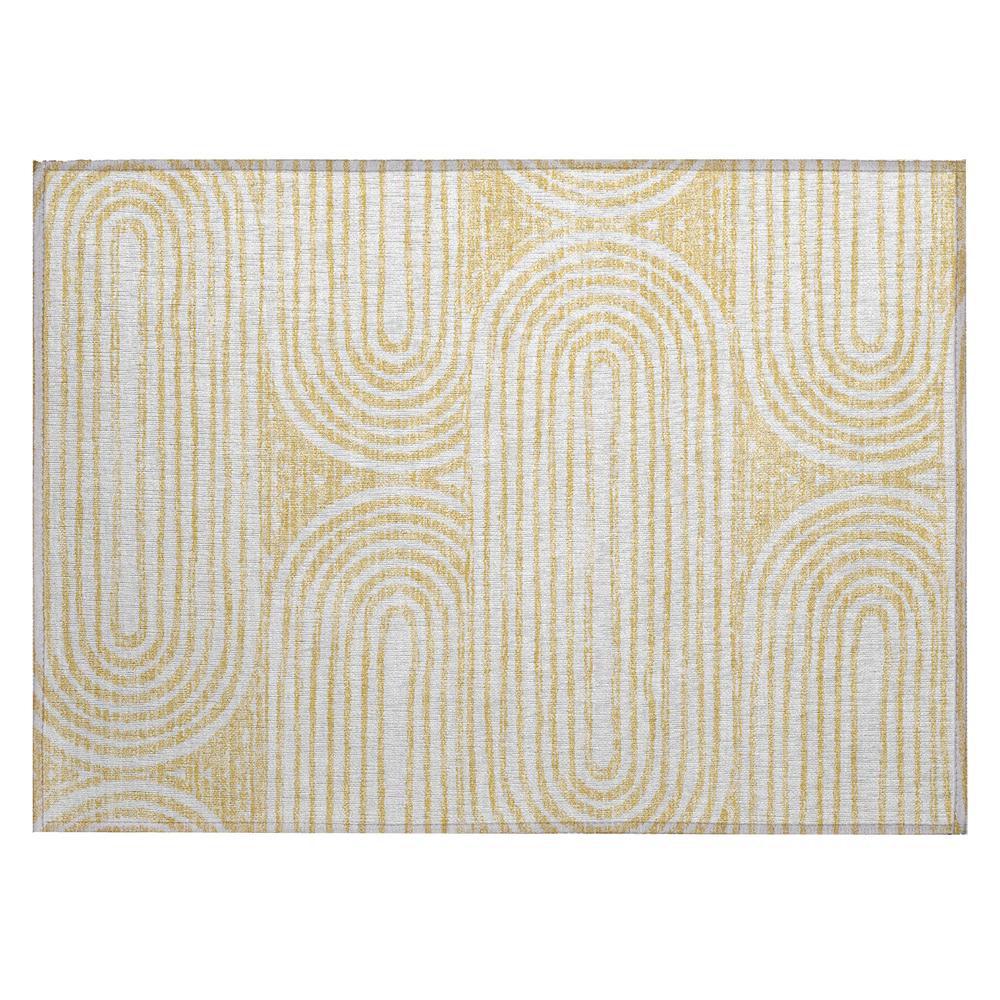 Chantille ACN540 Gold 1'8" x 2'6" Rug. Picture 1