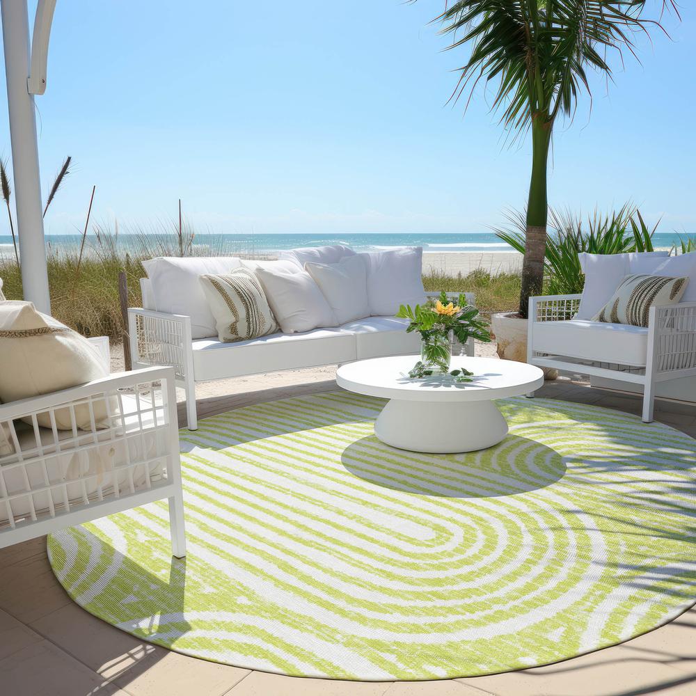 Chantille ACN540 Green 8' x 8' Rug. Picture 7