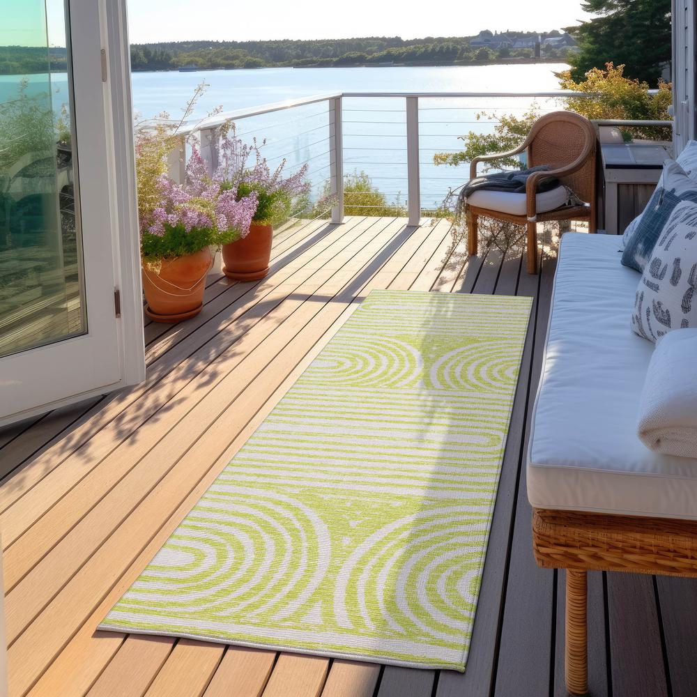 Chantille ACN540 Green 2'3" x 7'6" Rug. Picture 8