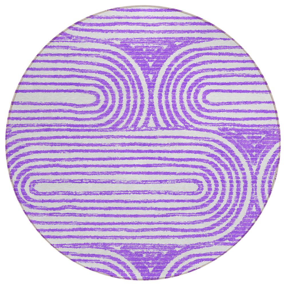 Chantille ACN540 Purple 8' x 8' Rug. Picture 1