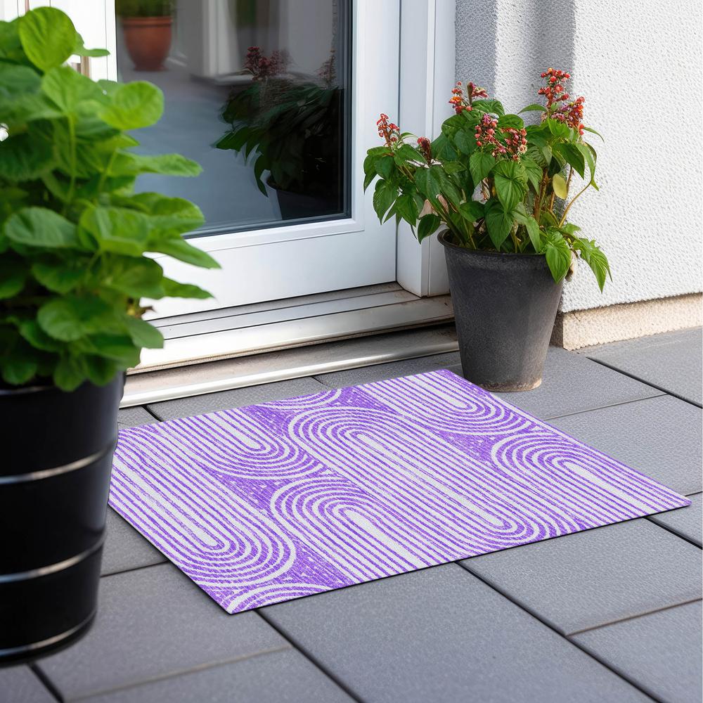 Chantille ACN540 Purple 1'8" x 2'6" Rug. Picture 7