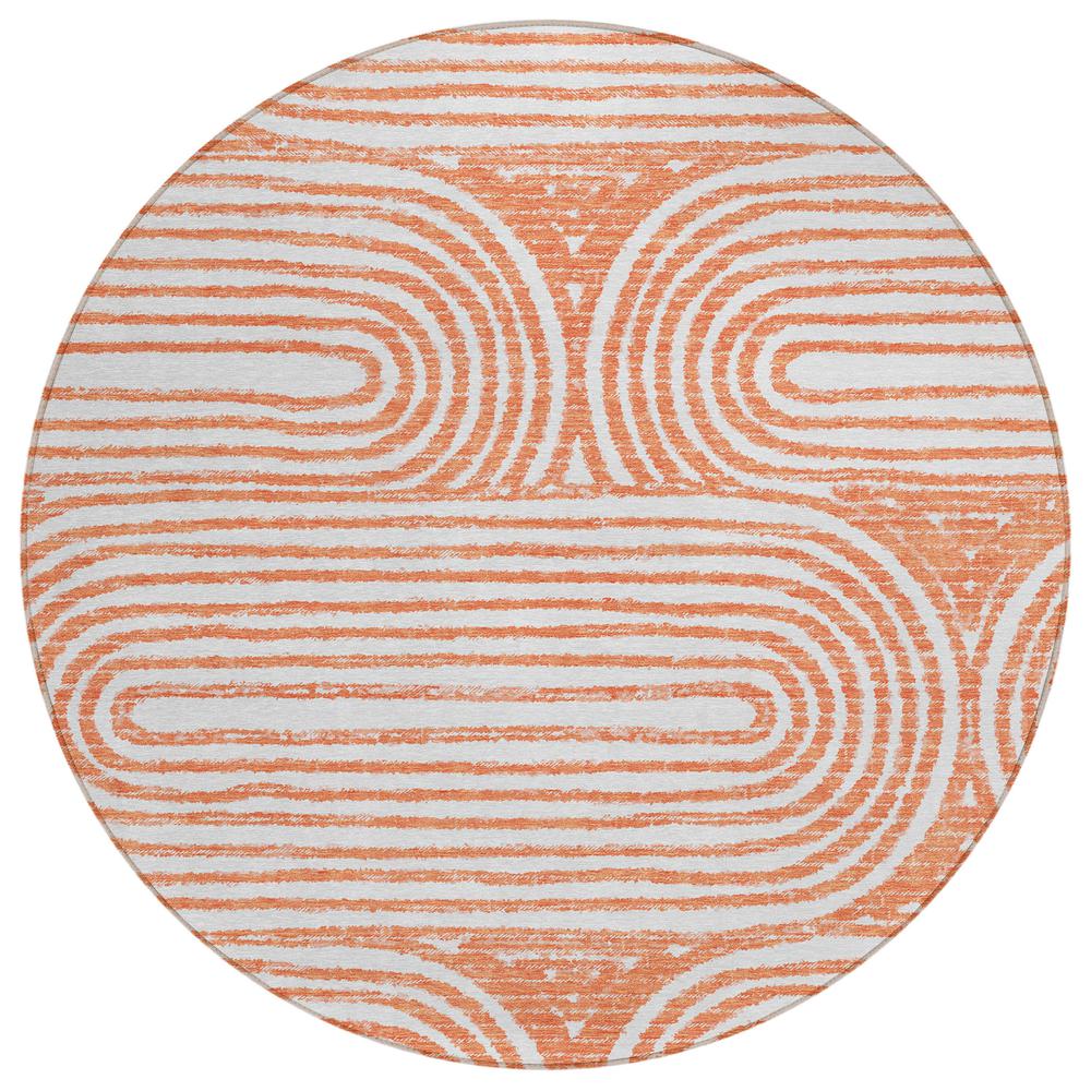 Chantille ACN540 Orange 8' x 8' Rug. Picture 1