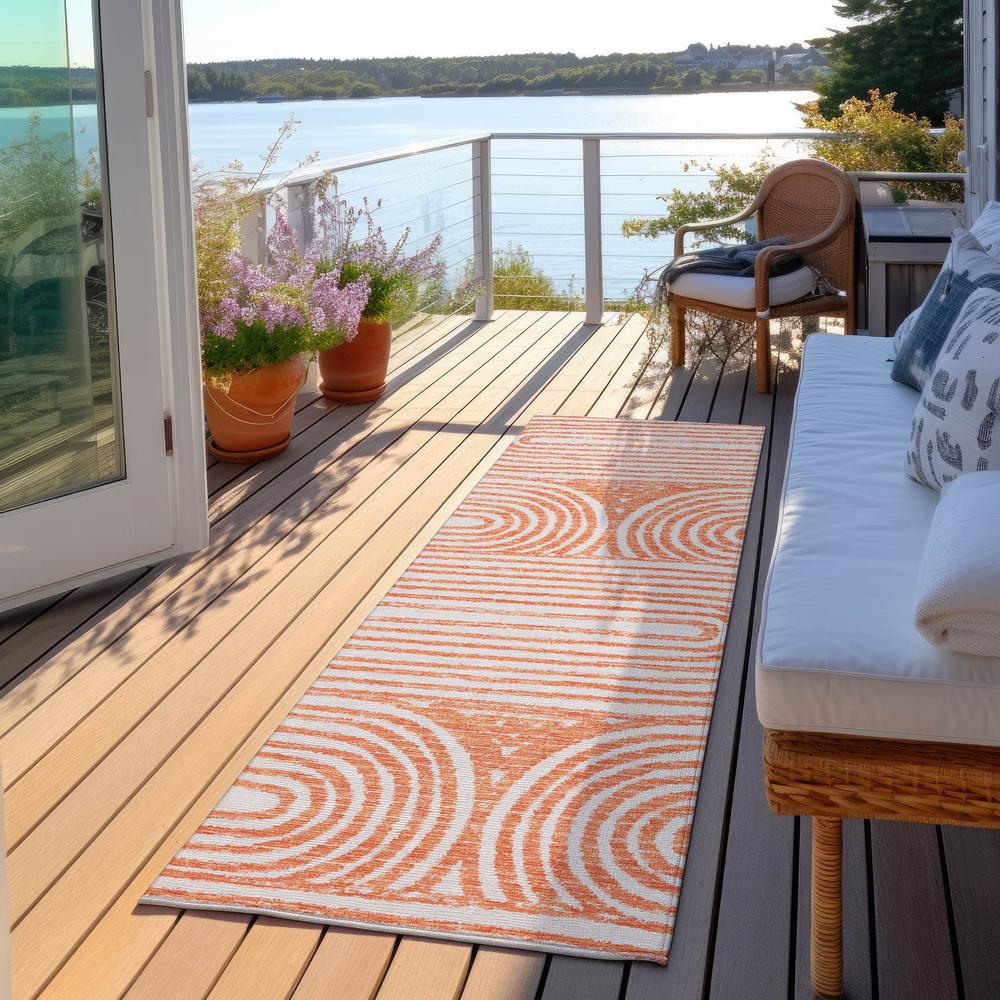 Chantille ACN540 Orange 2'3" x 7'6" Rug. Picture 7