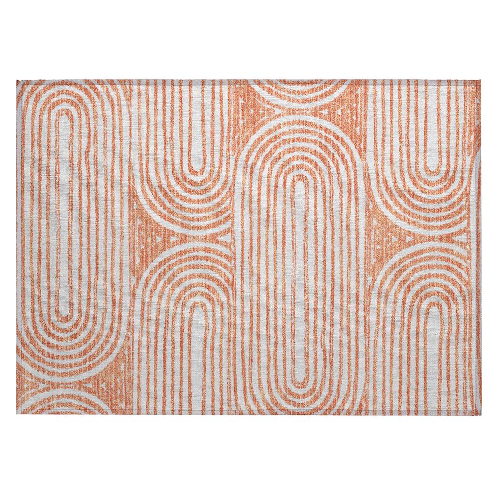 Chantille ACN540 Orange 1'8" x 2'6" Rug. Picture 1