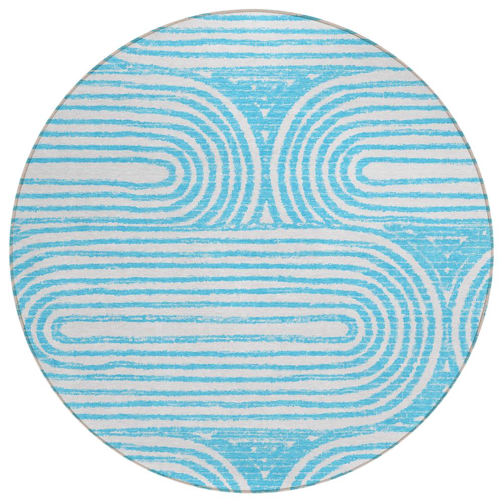 Chantille ACN540 Teal 8' x 8' Rug. Picture 1