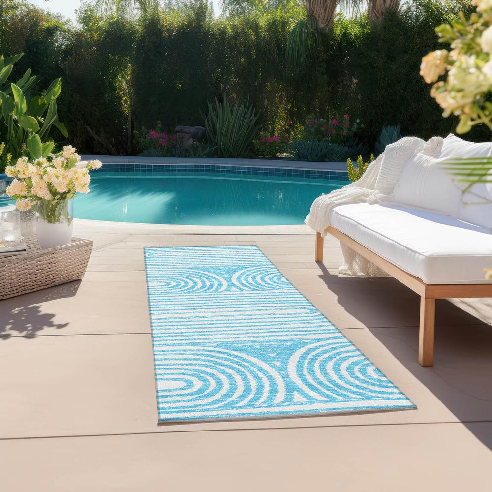 Chantille ACN540 Teal 2'3" x 7'6" Rug. Picture 7