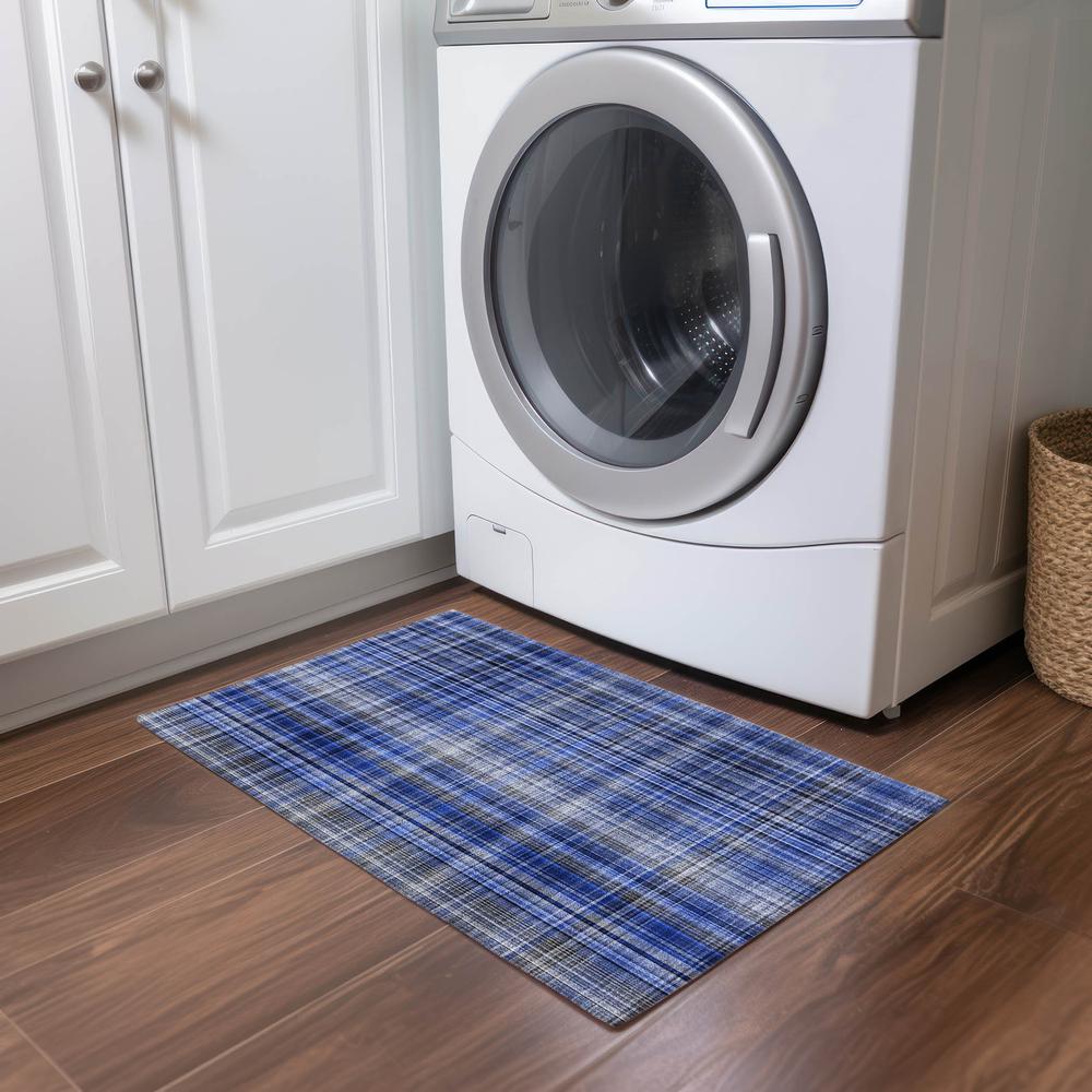 Chantille ACN541 Blue 1'8" x 2'6" Rug. Picture 6