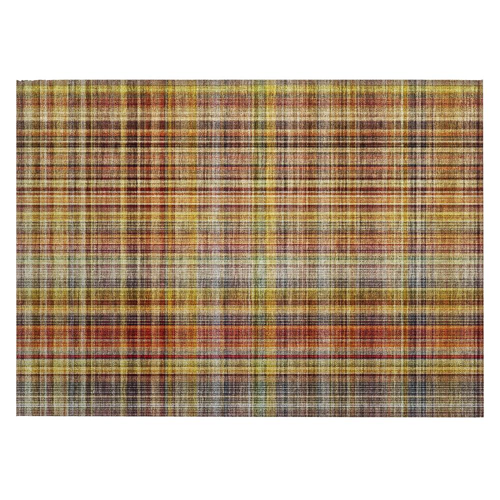Chantille ACN541 Orange 1'8" x 2'6" Rug. Picture 1