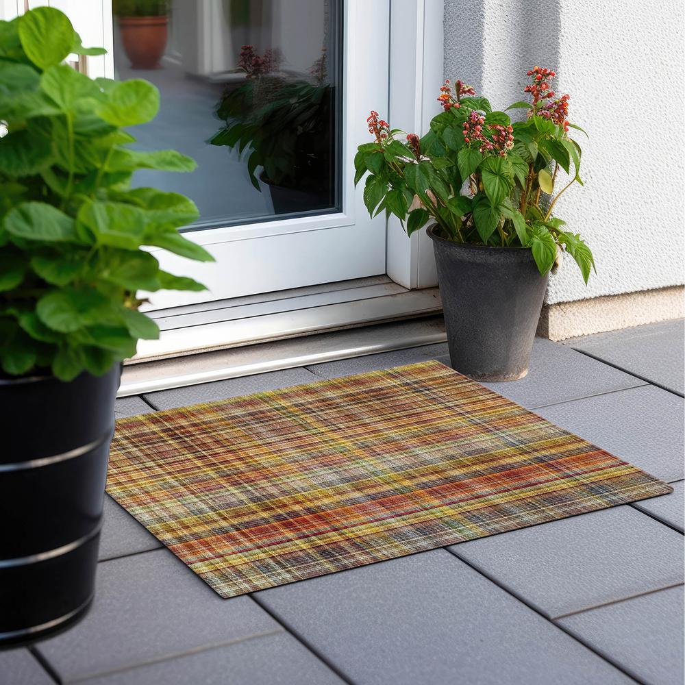 Chantille ACN541 Orange 1'8" x 2'6" Rug. Picture 7