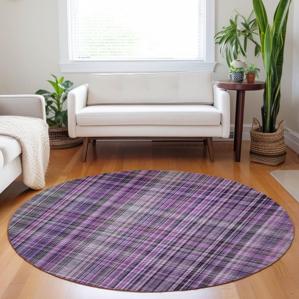 Chantille ACN541 Purple 8' x 8' Rug. Picture 6