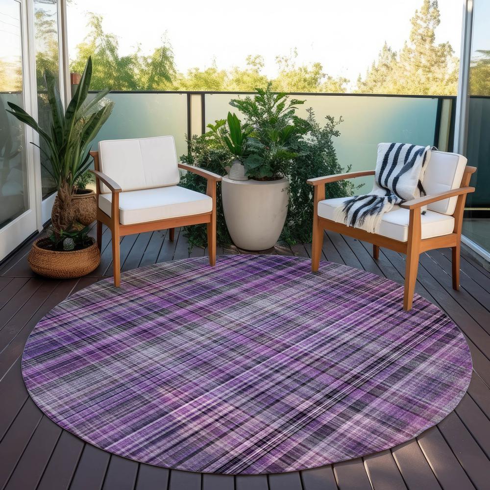 Chantille ACN541 Purple 8' x 8' Rug. Picture 7