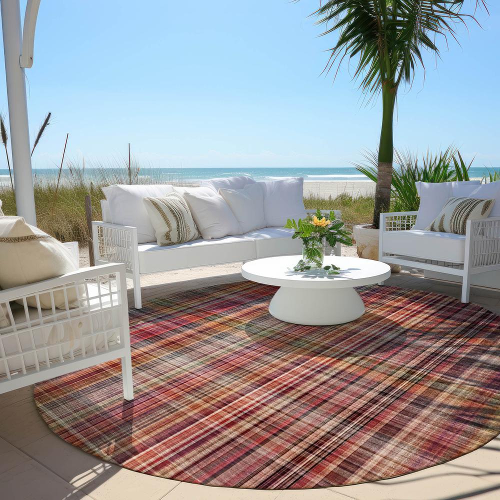 Chantille ACN541 Red 8' x 8' Rug. Picture 7