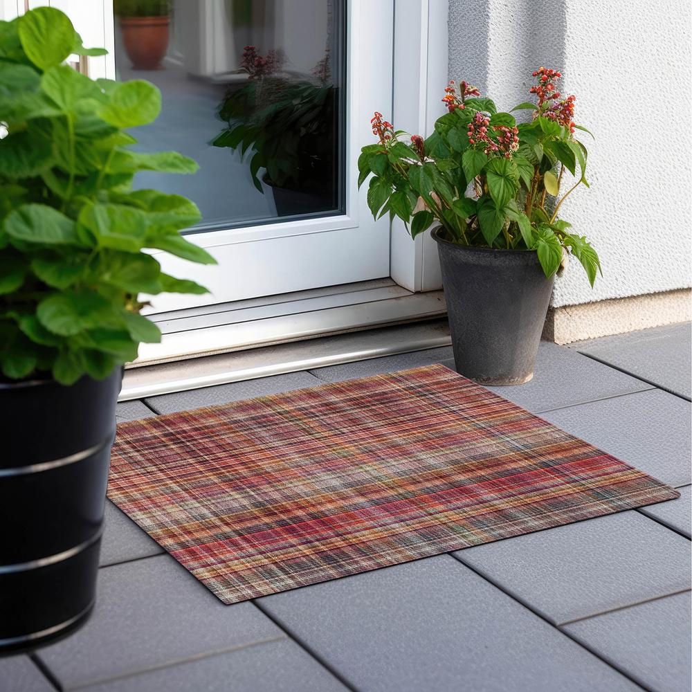 Chantille ACN541 Red 1'8" x 2'6" Rug. Picture 7