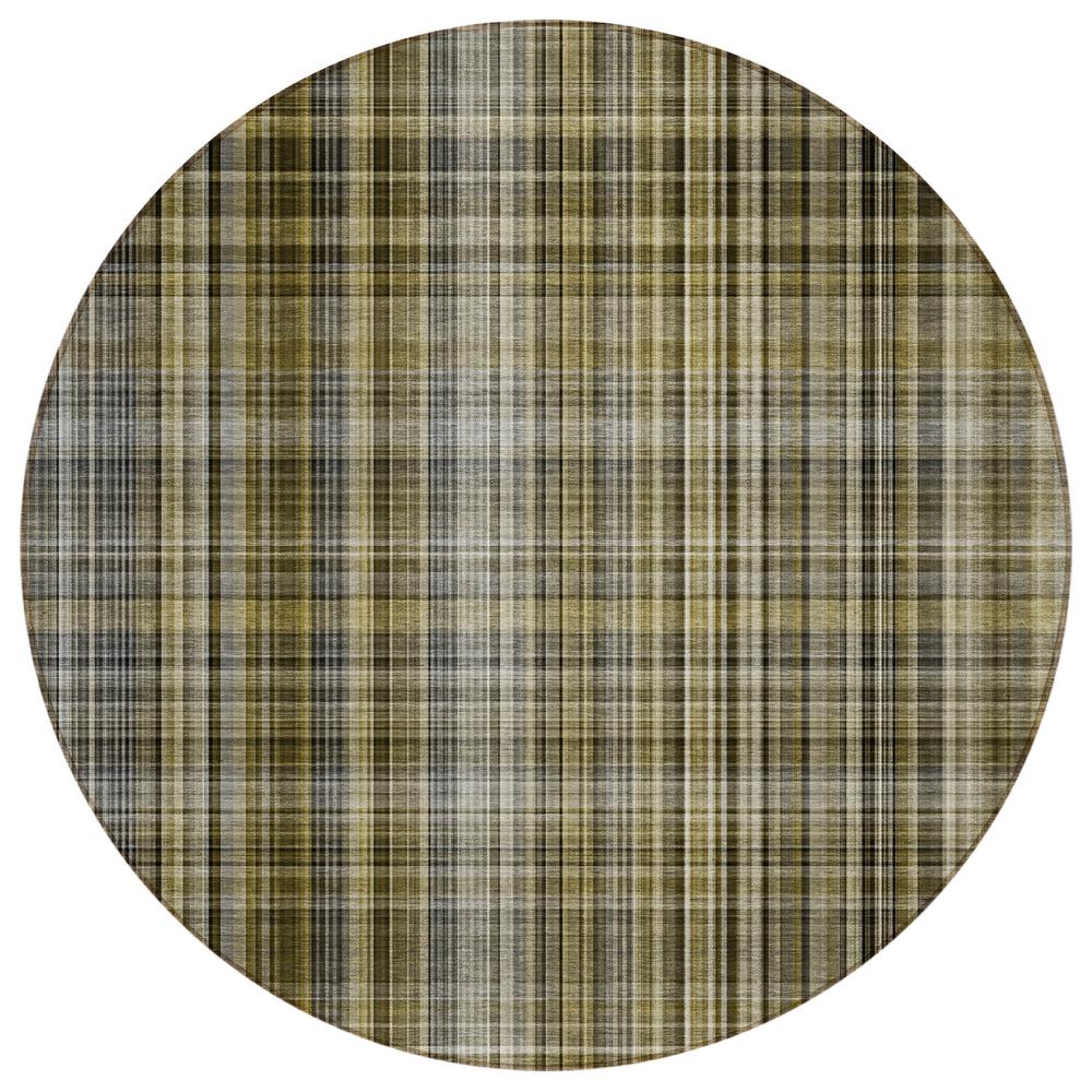Chantille ACN541 Brown 8' x 8' Rug. Picture 1