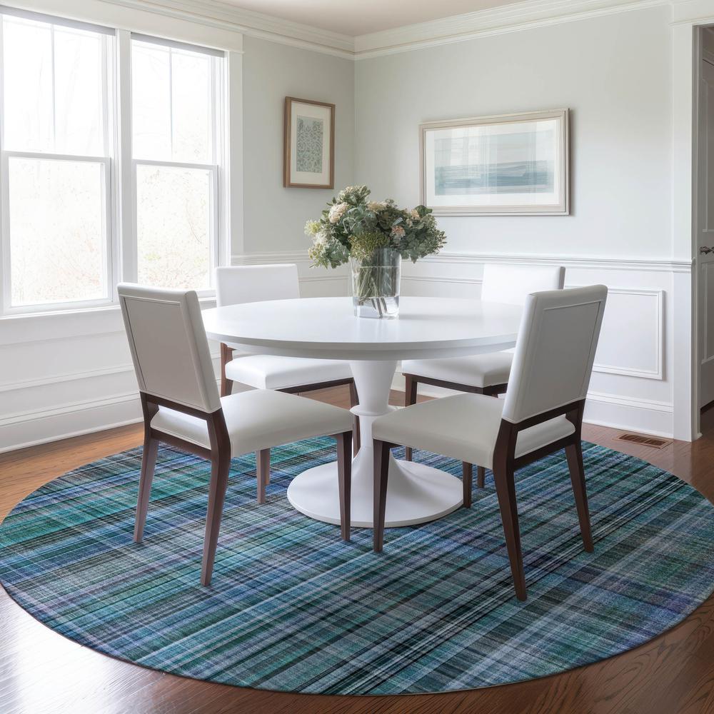 Chantille ACN541 Teal 8' x 8' Rug. Picture 7