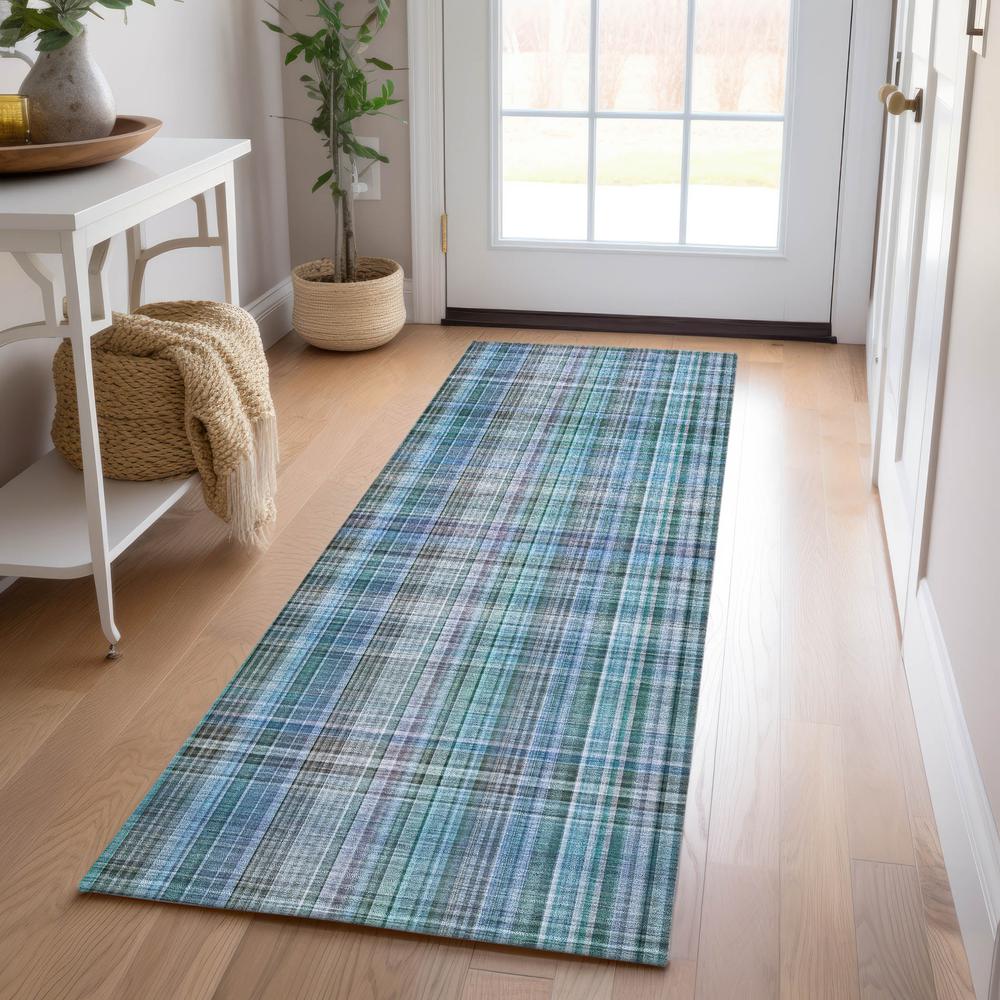 Chantille ACN541 Teal 2'3" x 7'6" Rug. Picture 6