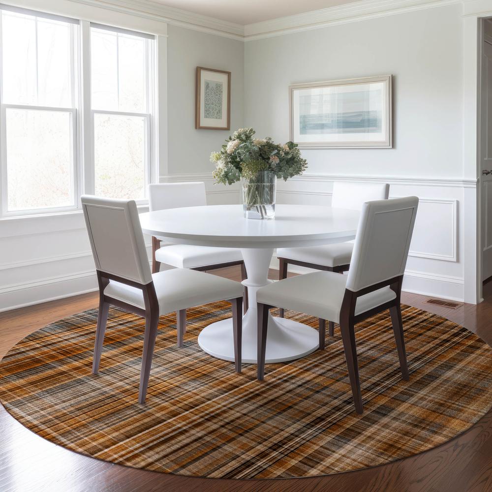 Chantille ACN541 Orange 8' x 8' Rug. Picture 6