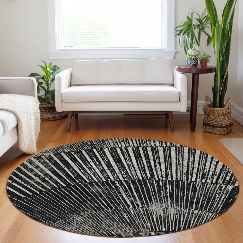 Chantille ACN542 Black 8' x 8' Rug. Picture 7