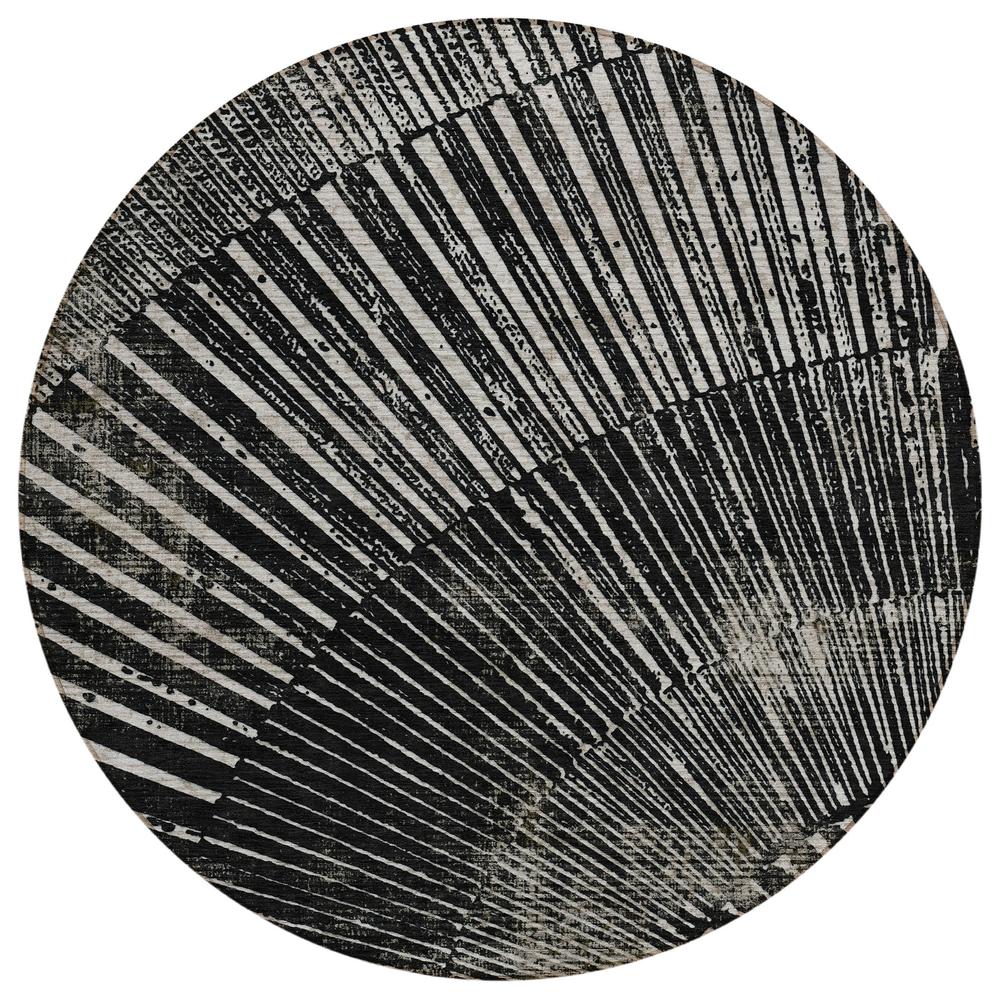 Chantille ACN542 Black 8' x 8' Rug. Picture 1