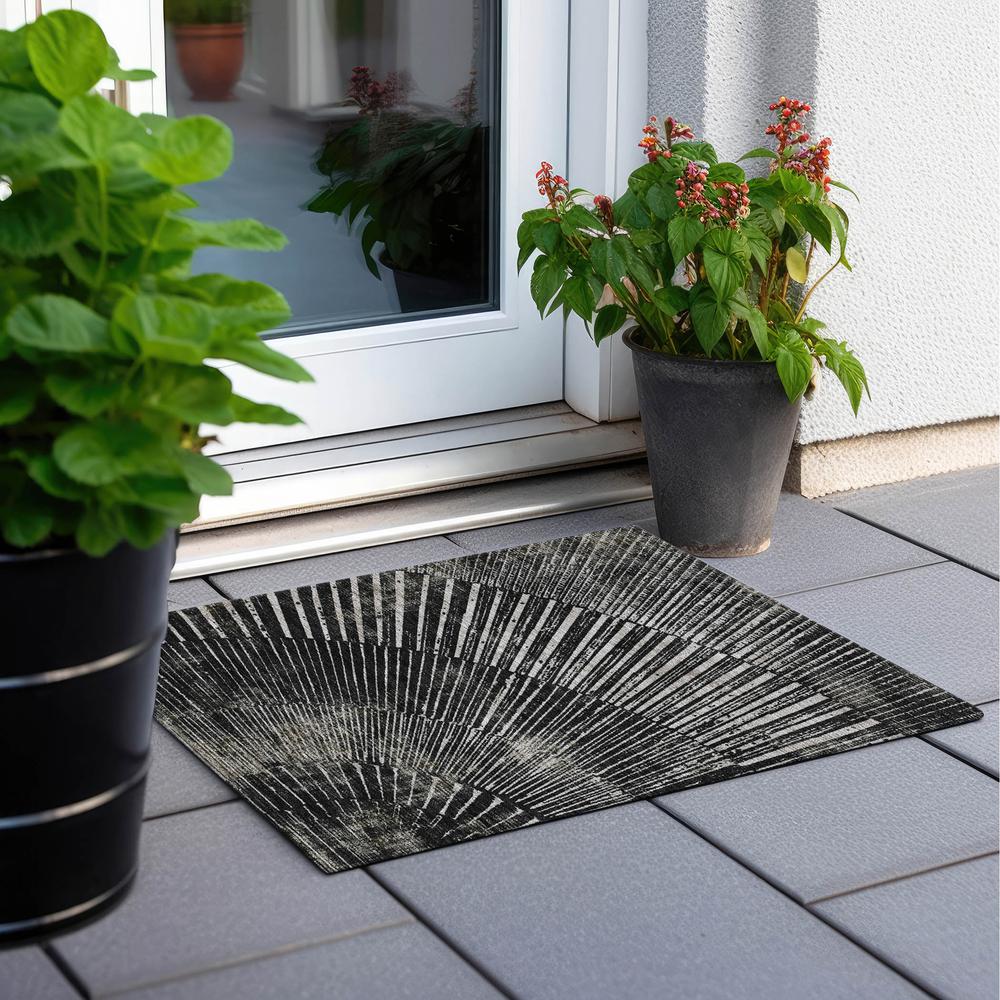 Chantille ACN542 Black 1'8" x 2'6" Rug. Picture 7
