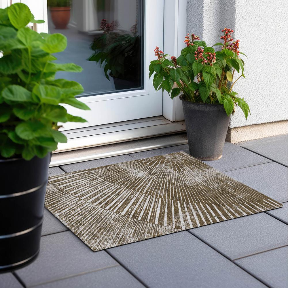 Chantille ACN542 Brown 1'8" x 2'6" Rug. Picture 8