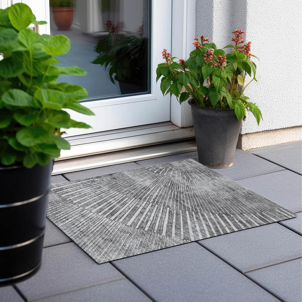 Chantille ACN542 Gray 1'8" x 2'6" Rug. Picture 7