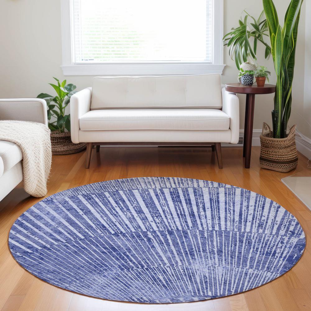 Chantille ACN542 Blue 8' x 8' Rug. Picture 7
