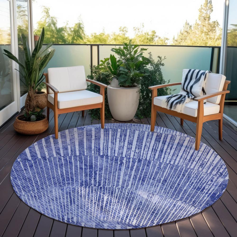 Chantille ACN542 Blue 8' x 8' Rug. Picture 8