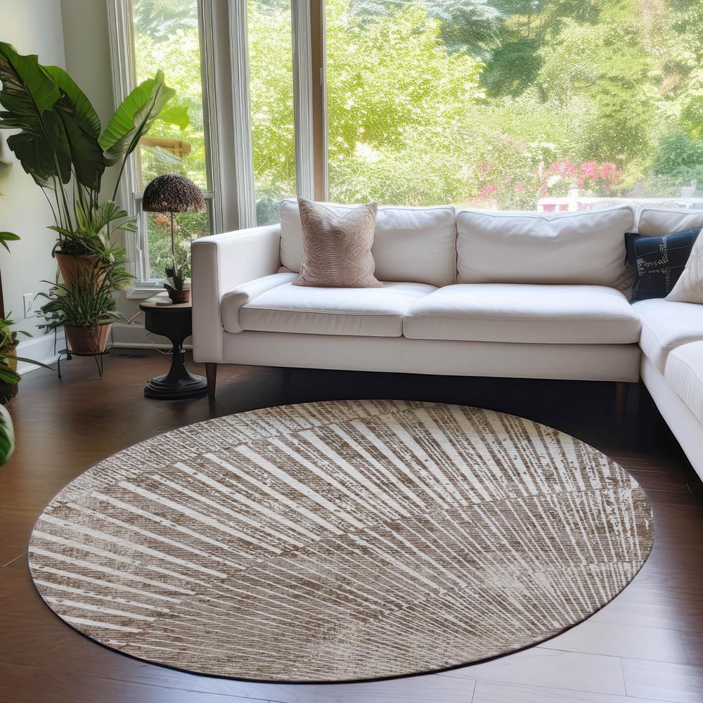 Chantille ACN542 Brown 8' x 8' Rug. Picture 6