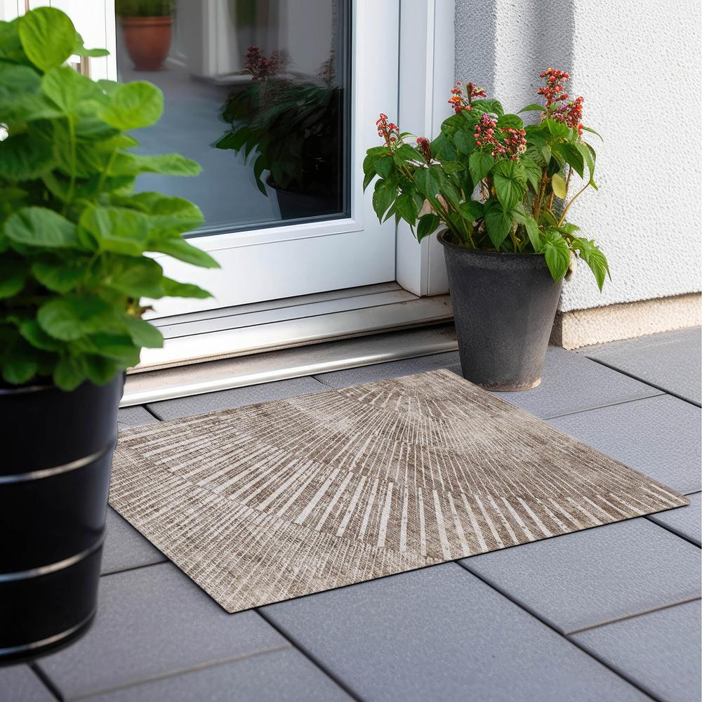 Chantille ACN542 Brown 1'8" x 2'6" Rug. Picture 7