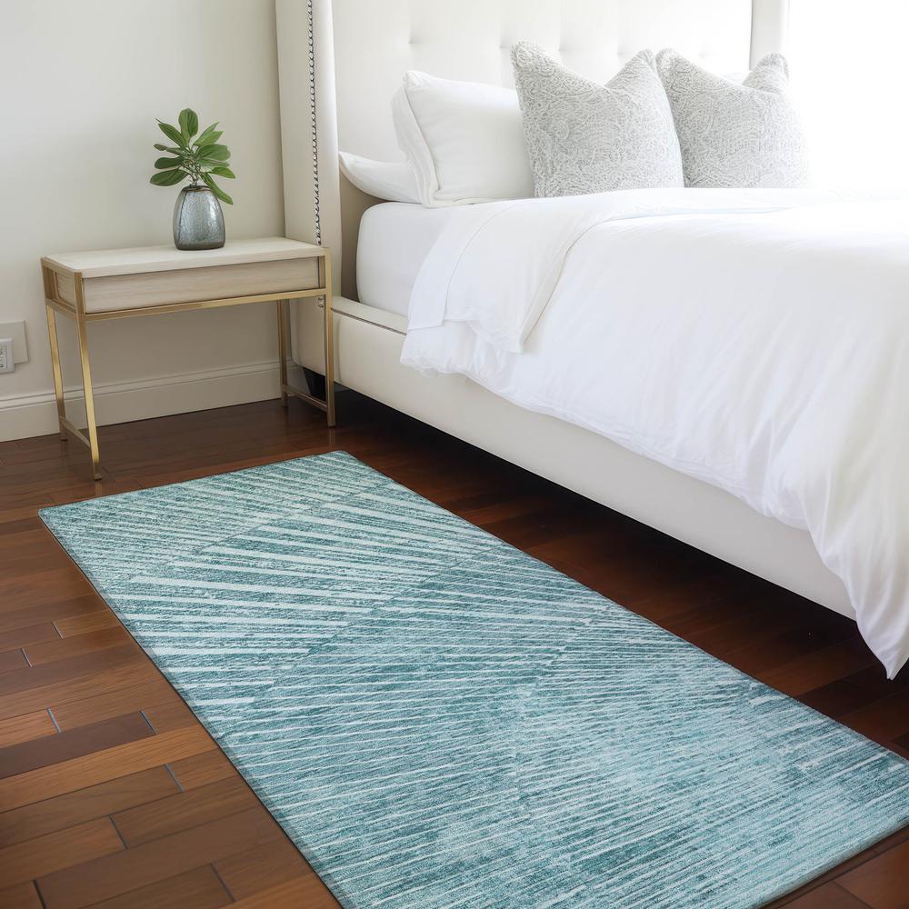 Chantille ACN542 Teal 2'3" x 7'6" Rug. Picture 7