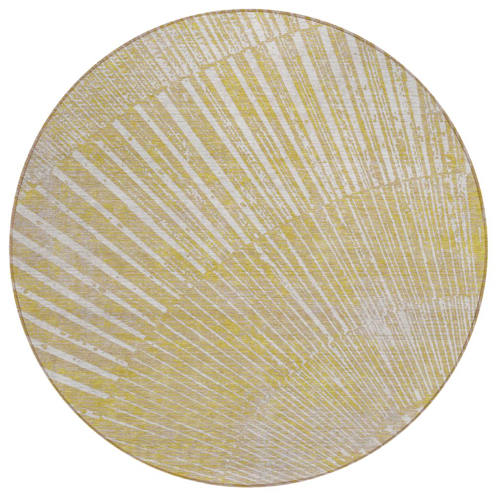 Chantille ACN542 Gold 8' x 8' Rug. Picture 1