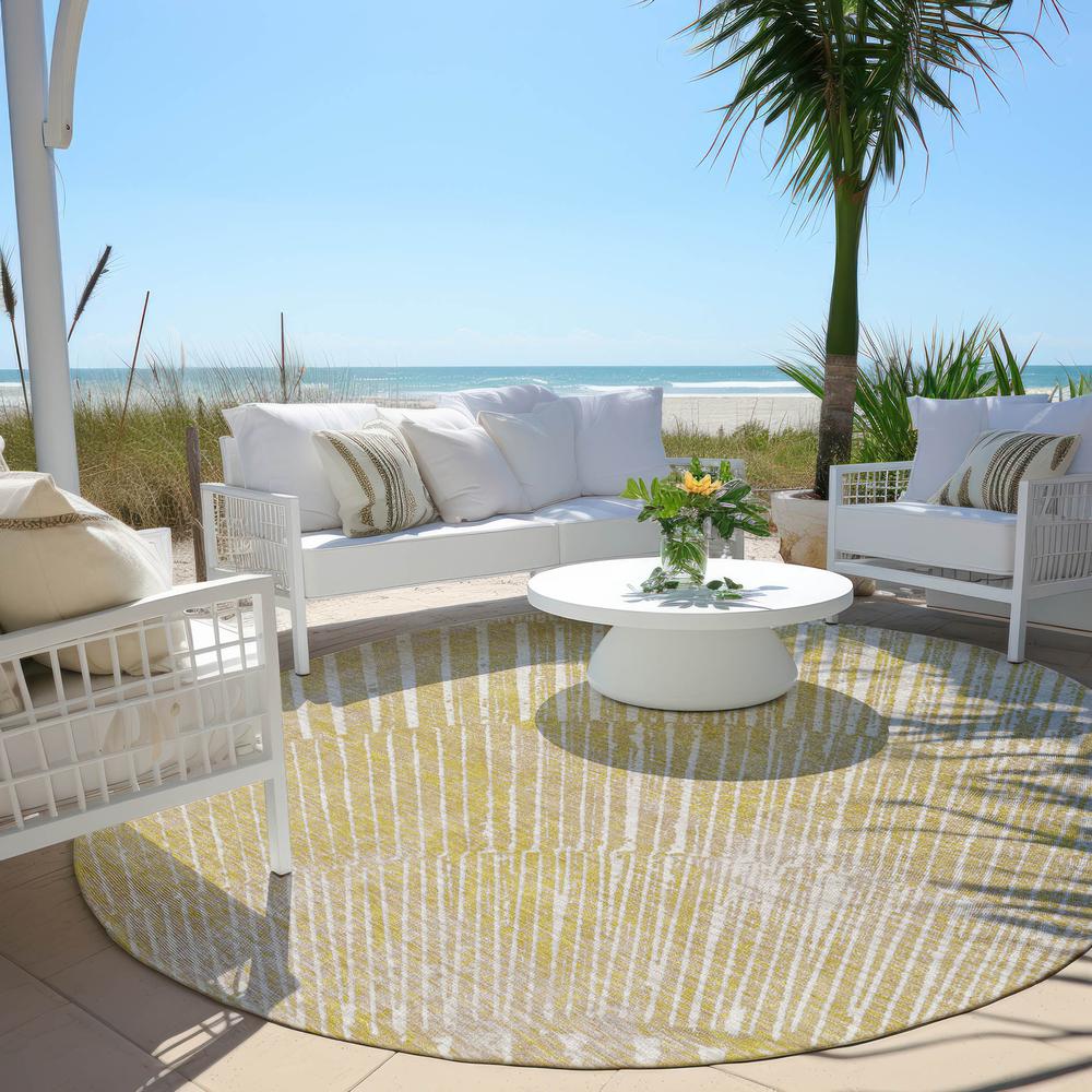 Chantille ACN542 Gold 8' x 8' Rug. Picture 7