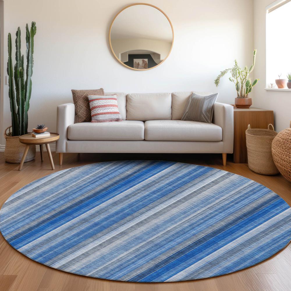 Chantille ACN543 Blue 8' x 8' Rug. Picture 6