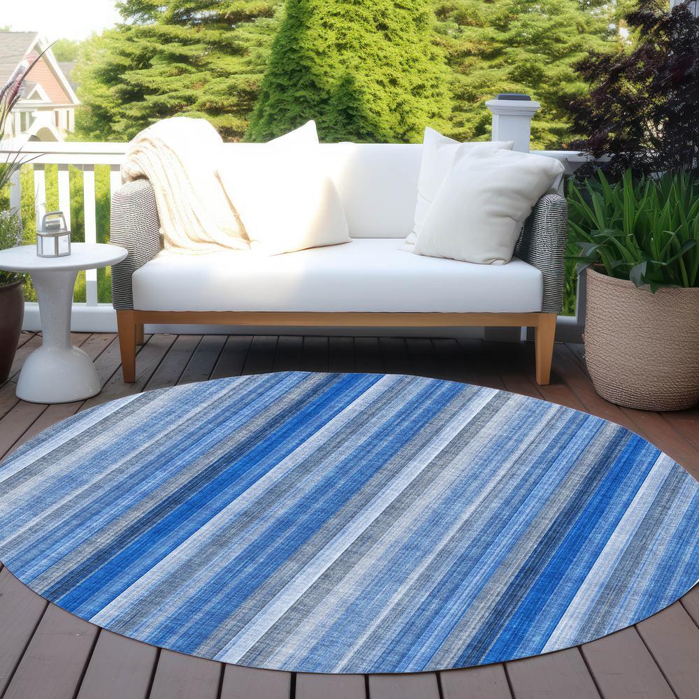 Chantille ACN543 Blue 8' x 8' Rug. Picture 7