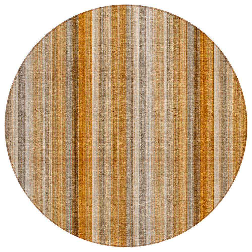 Chantille ACN543 Orange 8' x 8' Rug. Picture 1