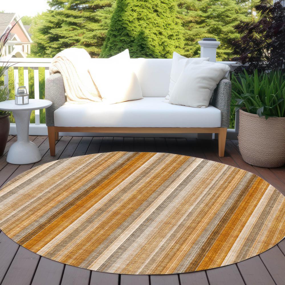 Chantille ACN543 Orange 8' x 8' Rug. Picture 8