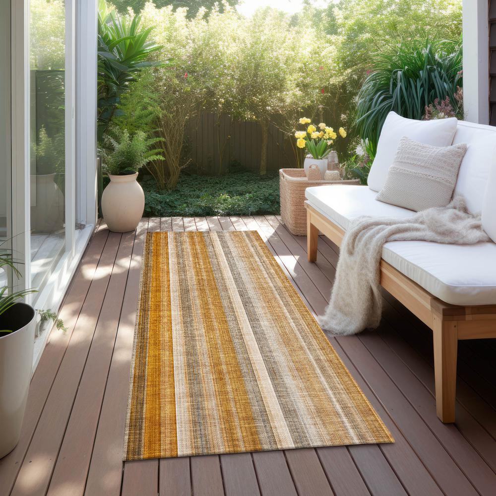 Chantille ACN543 Orange 2'3" x 7'6" Rug. Picture 8